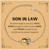 Son In Law Sunflower Bracelet, Live the life you've always imagined, Inspirational Gifts For Son In Law, Birthday Christmas Motivational Gifts For Son In Law