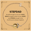 Stepdad Sunflower Bracelet, Live the life you've always imagined, Inspirational Gifts For Stepdad, Birthday Christmas Motivational Gifts For Stepdad