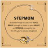 Stepmom Sunflower Bracelet, Live the life you've always imagined, Inspirational Gifts For Stepmom, Birthday Christmas Motivational Gifts For Stepmom