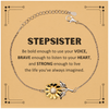 Stepsister Sunflower Bracelet, Live the life you've always imagined, Inspirational Gifts For Stepsister, Birthday Christmas Motivational Gifts For Stepsister