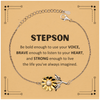 Stepson Sunflower Bracelet, Live the life you've always imagined, Inspirational Gifts For Stepson, Birthday Christmas Motivational Gifts For Stepson