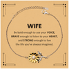 Wife Sunflower Bracelet, Live the life you've always imagined, Inspirational Gifts For Wife, Birthday Christmas Motivational Gifts For Wife