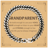 Grandparents Cuban Link Chain Bracelet, Live the life you've always imagined, Inspirational Gifts For Grandparents, Birthday Christmas Motivational Gifts For Grandparents