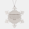 Cute Grandmother Gifts, Every day with you feels like a gift, Lovely Grandmother Snowflake Ornament, Birthday Christmas Unique Gifts For Grandmother