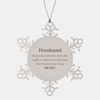 Cute Husband Gifts, Every day with you feels like a gift, Lovely Husband Snowflake Ornament, Birthday Christmas Unique Gifts For Husband