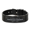 Funny Aerospace Engineer Gifts, Because I am the Aerospace Engineer, Appreciation Gifts for Aerospace Engineer, Birthday Black Shark Mesh Bracelet For Men, Women, Friends