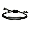 Funny Construction Worker Gifts, Because I am the Construction Worker, Appreciation Gifts for Construction Worker, Birthday Black Rope Bracelet For Men, Women, Friends