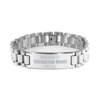 Funny Construction Worker Gifts, Because I am the Construction Worker, Appreciation Gifts for Construction Worker, Birthday Ladder Stainless Steel Bracelet For Men, Women, Friends
