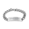 Funny Interior Designer Gifts, Because I am the Interior Designer, Appreciation Gifts for Interior Designer, Birthday Cuban Chain Stainless Steel Bracelet For Men, Women, Friends