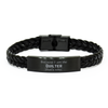 Funny Quilter Gifts, Because I am the Quilter, Appreciation Gifts for Quilter, Birthday Braided Leather Bracelet For Men, Women, Friends
