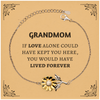 Sympathy Gifts For Loss Of Grandmom Memorial Sunflower Bracelet Gifts, Grandmom If love alone could have kept you here, you would have lived forever., In Loving Memory Grandmom Remembrance Gifts