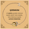 Sympathy Gifts For Loss Of Godmum Memorial Sunflower Bracelet Gifts, Godmum If love alone could have kept you here, you would have lived forever., In Loving Memory Godmum Remembrance Gifts