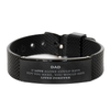 Sympathy Gifts For Loss Of Dad Memorial Black Shark Mesh Bracelet Gifts, Dad If love alone could have kept you here, you would have lived forever., In Loving Memory Dad Remembrance Gifts