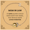 Sympathy Gifts For Loss Of Mum In Law  Memorial Sunflower Bracelet Gifts, Mum In Law  If love alone could have kept you here, you would have lived forever., In Loving Memory Mum In Law  Remembrance Gifts