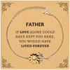 Sympathy Gifts For Loss Of Father Memorial Sunflower Bracelet Gifts, Father If love alone could have kept you here, you would have lived forever., In Loving Memory Father Remembrance Gifts