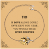 Sympathy Gifts For Loss Of Tio Memorial Sunflower Bracelet Gifts, Tio If love alone could have kept you here, you would have lived forever., In Loving Memory Tio Remembrance Gifts