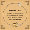 Sympathy Gifts For Loss Of Bonus Dad Memorial Sunflower Bracelet Gifts, Bonus Dad If love alone could have kept you here, you would have lived forever., In Loving Memory Bonus Dad Remembrance Gifts
