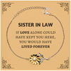 Sympathy Gifts For Loss Of Sister In Law Memorial Sunflower Bracelet Gifts, Sister In Law If love alone could have kept you here, you would have lived forever., In Loving Memory Sister In Law Remembrance Gifts