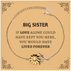 Sympathy Gifts For Loss Of Big Sister Memorial Sunflower Bracelet Gifts, Big Sister If love alone could have kept you here, you would have lived forever., In Loving Memory Big Sister Remembrance Gifts