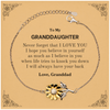 To My Granddaughter Sunflower Bracelet, Supporting Gifts for Granddaughter from Granddad, Granddaughter Birthday Christmas Graduation Granddaughter Never forget that I love you I hope you believe in yourself as much as I believe in you. Love, Granddad