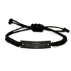 To My Son Black Rope Bracelet, Supporting Gifts for Son from Papa, Son Birthday Christmas Graduation Son Never forget that I love you I hope you believe in yourself as much as I believe in you. Love, Papa