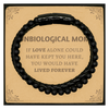 Sympathy Gifts For Loss Of Unbiological Mom Memorial Stone Leather Bracelets Gifts, Unbiological Mom If love alone could have kept you here, you would have lived forever., In Loving Memory Unbiological Mom Remembrance Gifts