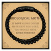 Sympathy Gifts For Loss Of Unbiological Mother Memorial Stone Leather Bracelets Gifts, Unbiological Mother If love alone could have kept you here, you would have lived forever., In Loving Memory Unbiological Mother Remembrance Gifts