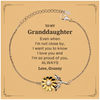 Granddaughter Gifts from Granny, Graduation Birhday Granddaughter Sunflower Bracelet Long Distance Relationship Gifts for Granddaughter Even when I'm not close by, I want you to know I love you. Love, Granny