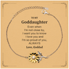 Goddaughter Gifts from Goddad, Graduation Birhday Goddaughter Sunflower Bracelet Long Distance Relationship Gifts for Goddaughter Even when I'm not close by, I want you to know I love you. Love, Goddad