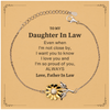 Daughter In Law Gifts from Father In Law, Graduation Birhday Daughter In Law Sunflower Bracelet Long Distance Relationship Gifts for Daughter In Law Even when I'm not close by, I want you to know I love you. Love, Father In Law