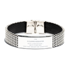 Badass Claims Adjuster Gifts, I'm Claims Adjuster not a magician, Sarcastic Stainless Steel Bracelet for Claims Adjuster Birthday Christmas for  Men, Women, Friends, Coworkers