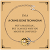 Badass Crime Scene Technician Gifts, I'm Crime Scene Technician not a magician, Sarcastic Sunflower Bracelet for Crime Scene Technician Birthday Christmas for  Men, Women, Friends, Coworkers