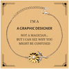 Badass Graphic Designer Gifts, I'm Graphic Designer not a magician, Sarcastic Sunflower Bracelet for Graphic Designer Birthday Christmas for  Men, Women, Friends, Coworkers