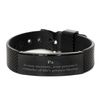 Pa Thank You Gifts, Your presence is a reminder of life's greatest, Appreciation Blessing Birthday Black Shark Mesh Bracelet for Pa