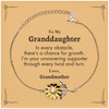 To My Granddaughter Sunflower Bracelet, I'm your unwavering supporter, Supporting Inspirational Gifts for Granddaughter from Grandmother