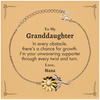 To My Granddaughter Sunflower Bracelet, I'm your unwavering supporter, Supporting Inspirational Gifts for Granddaughter from Nana