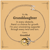 To My Granddaughter Sunflower Bracelet, I'm your unwavering supporter, Supporting Inspirational Gifts for Granddaughter from Granddad