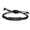 To My Daughter Black Rope Bracelet, I'm your unwavering supporter, Supporting Inspirational Gifts for Daughter from Dad