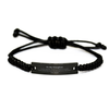 To My Daughter Black Rope Bracelet, I'm your unwavering supporter, Supporting Inspirational Gifts for Daughter from Mama