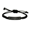 To My Daughter Black Rope Bracelet, I'm your unwavering supporter, Supporting Inspirational Gifts for Daughter from Pa