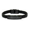 Funny Administrative Assistant Gifts, Never thought I'd be Administrative Assistant, Appreciation Birthday Braided Leather Bracelet for Men, Women, Friends, Coworkers