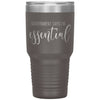 Frontliner Nurse Doctor Tumbler Government Says Im Essential Laser Etched 30oz Stainless Steel Tumbler