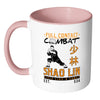 Full Combat Shao Lin Mug White 11oz Accent Coffee Mugs