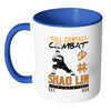 Full Combat Shao Lin Mug White 11oz Accent Coffee Mugs