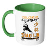 Full Combat Shao Lin Mug White 11oz Accent Coffee Mugs