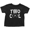 Funny 2nd Birthday Shirt Two Cool Birthday Toddler Kids T-Shirt Black