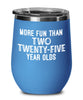 Funny 50th Birthday Wine Tumbler More Fun Than Two Twenty Five Year Olds 12oz Stainless Steel