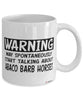 Funny Abaco Barb Horse Mug Warning May Spontaneously Start Talking About Abaco Barb Horses Coffee Cup White