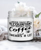 Funny Accountant Candle Never Trust An Accountant That Doesn't Drink Coffee and Swears A Lot 9oz Vanilla Scented Candles Soy Wax