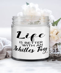 Funny Achilles Tang Fish Candle Life Is Better With An Achilles Tang 9oz Vanilla Scented Candles Soy Wax